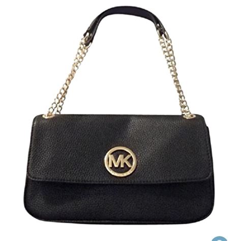 michael kors fulton small shoulder flap|Michael Kors Fulton Small Shoulder Flap Bag Black Leather.